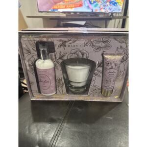 Tipperary Crystal Jardin Lavender 3 Pc Gift Set Candle Lotion Cream